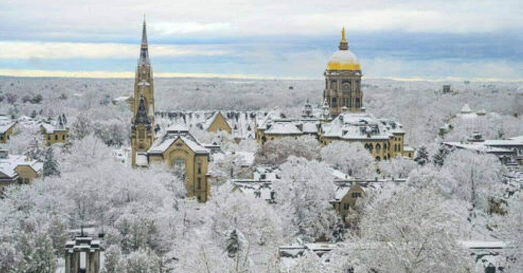 Notre Dame winter